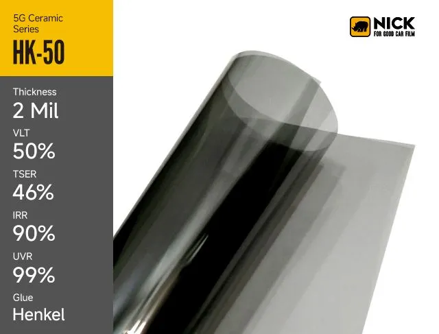 Film teinté en céramique pour vitres de voiture Elite pour une protection solaire améliorée