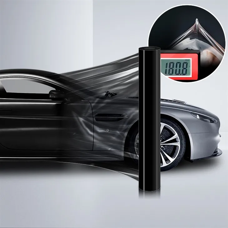 Vinyle PPF pour voiture noir brillant NICK