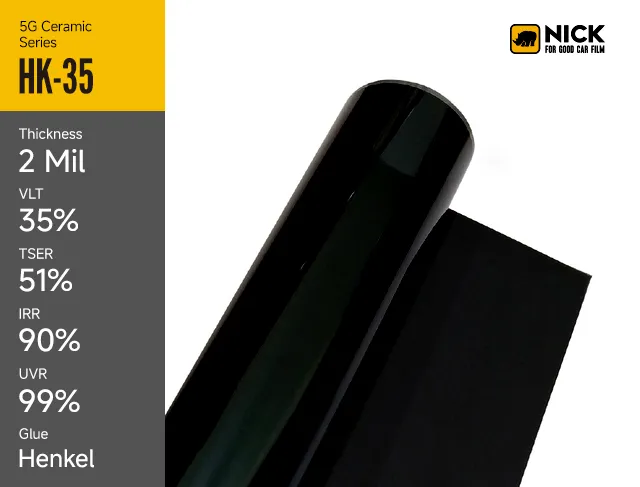 Film teinté en céramique de qualité supérieure pour voiture et film pour vitres automobiles pour une protection optimale.